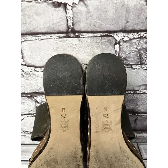 Donald Pliner Shera Copper Metallic Straps Cork Wedge Sandals Women 7.5M US/38EU - Picture 14 of 16